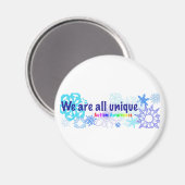 Aimant snowflakes_autisme (Recto/Verso)