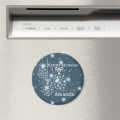 Aimant Snowflakes, bleu et blanc, ballons (In Situ (Lave-vaisselle))
