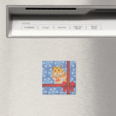Aimant Snowflakes Christmas Hamster (In Situ (Lave-vaisselle))
