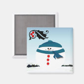 Aimant Snowman (Recto/Verso)