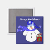 Aimant Snowman avec Traitements (Recto/Verso)