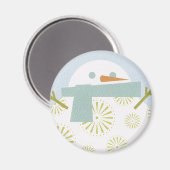 Aimant Snowman d'hiver (Recto/Verso)