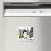 Aimant Snowman et amis Happy Winter Season Fridge (In Situ (Lave-vaisselle))