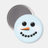 Aimant Snowman Face d'hiver (Recto/Verso)
