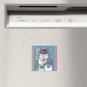 AIMANT SNOWMAN, GINGERPREAD MAN & MUG OF CHOCOLAT CHAUD (In Situ (Lave-vaisselle))