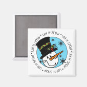 Aimant Snowman Laisser Neige (Recto/Verso)
