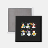Aimant Snowman Lecture Livres Enseignant Bibliothécaire d (Recto/Verso)