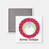 Aimant Snowman Snow Ticks (Recto/Verso)
