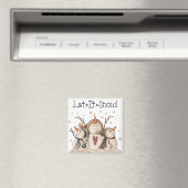 Aimant Snowman Snowflake hiver Pays Primitif (In Situ (Lave-vaisselle))