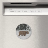 Aimant Snowy Cocker Spaniel (In Situ (Lave-vaisselle))