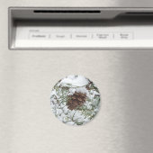 Aimant Snowy Pine Cone I (In Situ (Lave-vaisselle))