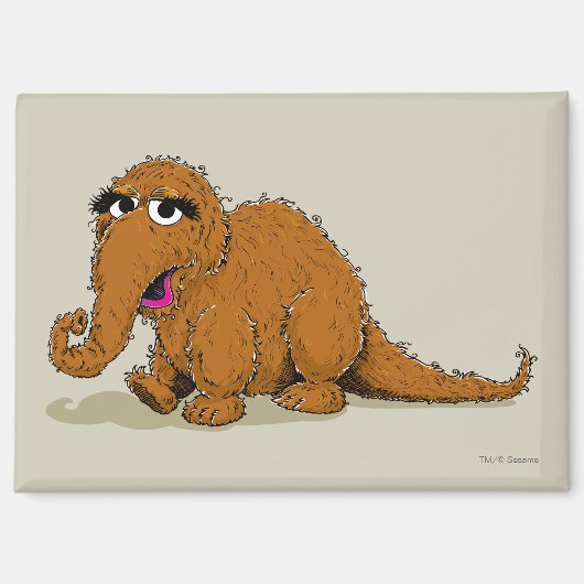 Aimant Snuffleupagus vintage (Recto)