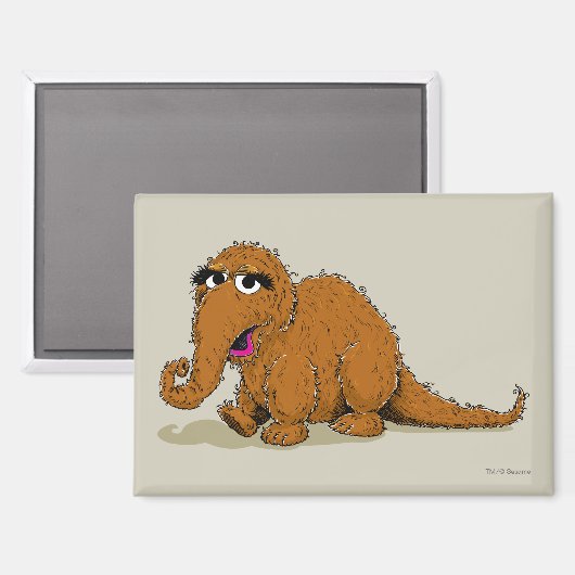 Aimant Snuffleupagus vintage (Recto/Verso)