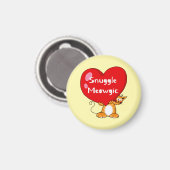 Aimant Snuggle Meowgic Funny Chat Pun Art (Recto/Verso)