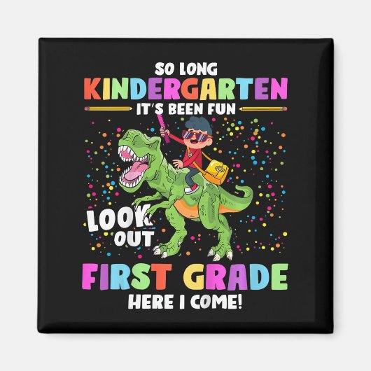 Aimant So Long Kindergarten Graduation Cl 2023 Dinosaur K (Devant)