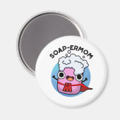 Aimant Soap-ermaman Drôle savon Maman Pun (Recto/Verso)