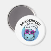 Aimant Soaperstar Funny Superstar Soap Pun (Recto/Verso)