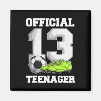 Aimant Soccer 13 Year Old Birthday Boy Shirt, Official Te