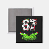 Aimant Soccer 67 Six Seven Funny Gen Alpha Meme Drip Chri (Recto/Verso)