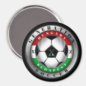 Aimant Soccer Budapest Hongrie Génération X (Recto/Verso)