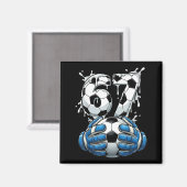 Aimant Soccer Drip Number 67 Boys Soccer Goalkeeper 67  (Recto/Verso)