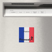 Aimant Soccer France, personnalisable (In Situ (Lave-vaisselle))