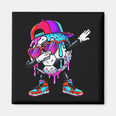 Aimant Soccer Ice Cream Drip Dabbing Sprinkles Srts Boys  (Devant)