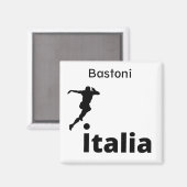 Aimant Soccer Italie, personnalisable (Recto/Verso)