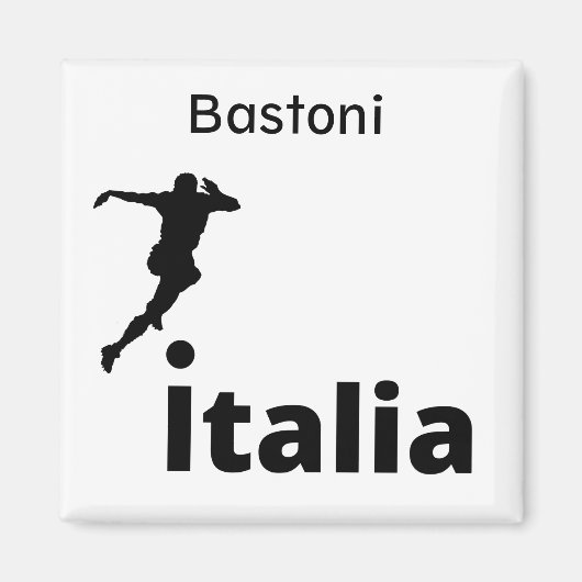 Aimant Soccer Italie, personnalisable (Devant)