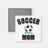 Aimant Soccer Maman Dessin Et Texte (Recto/Verso)