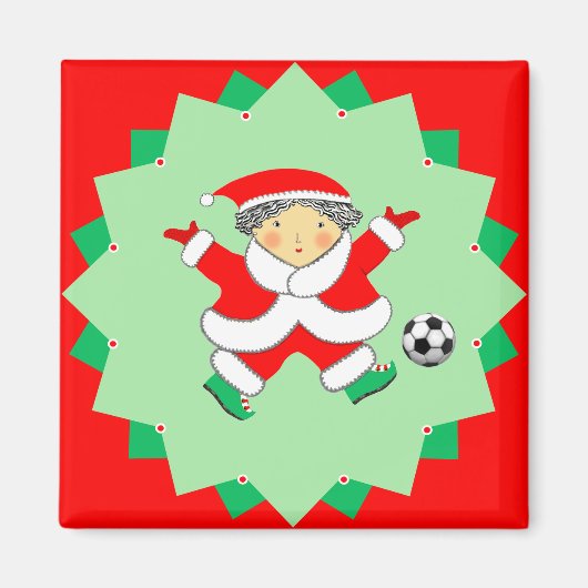 Aimant Soccer Vacances Cadeaux Stocking Stuffers (Devant)