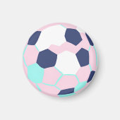 Aimant Soccerball coloré Pastel (Devant)
