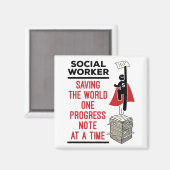 Aimant Social Worker Fundy Progress Note Travail social (Recto/Verso)