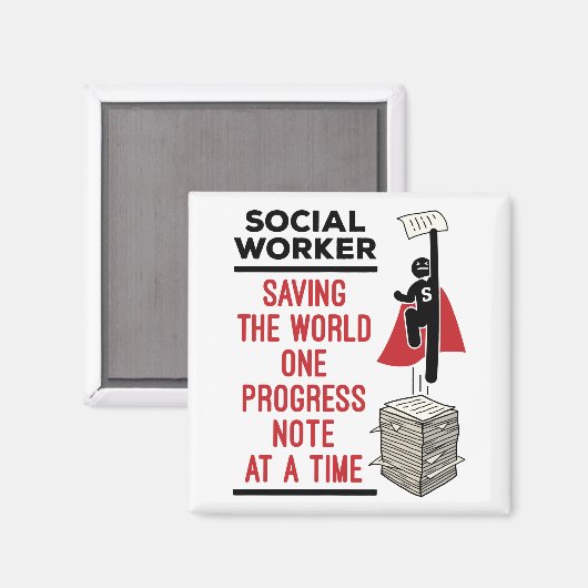 Aimant Social Worker Fundy Progress Note Travail social (Recto/Verso)