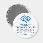Aimant Société de technologie informatique de cybersécuri (Recto/Verso)