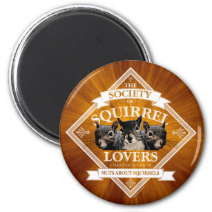 Aimant Société des amoureux des écureuils - drôle d'écure