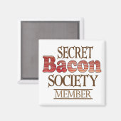 Aimant Société secrète du bacon (Recto/Verso)