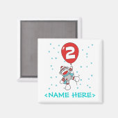 Aimant Sock Monkey 2e anniversaire (Recto/Verso)
