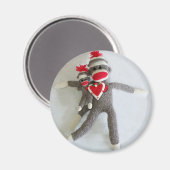 Aimant Sock Monkey Love #1 (Recto/Verso)