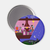 Aimant Sock Monkey Party (Recto/Verso)