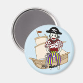 Aimant Sock Monkey Pirate (Recto/Verso)