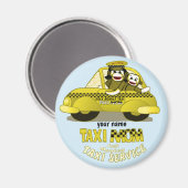 Aimant Sock Monkey Taxi Maman (Recto/Verso)