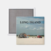 Aimant Socle parapluie de Jones Beach (Recto/Verso)