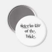 Aimant Soeur belle-soeur de l'épouse (Recto/Verso)