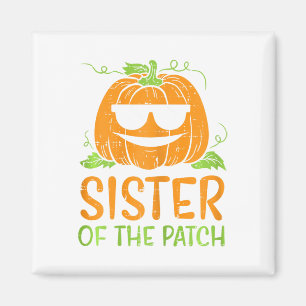 Aimant Soeur citrouille Du Patch Halloween Famille Sis G