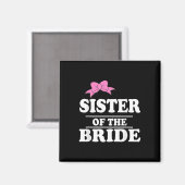 Aimant Soeur De La Fête De Mariage Mariée (Recto/Verso)