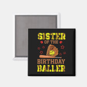 Aimant Sœur de l'anniversaire Ller Softll Thème B-day Pa (Recto/Verso)