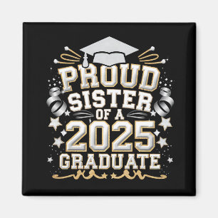 Aimant Sœur fière d'une promotion de diplômé(e) 2025