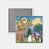 Aimant Soeur Frances Bénir 5 chats (Recto/Verso)