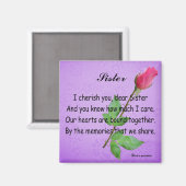 AIMANT SOEUR PERSONNALISÉE -MAGNET (Recto/Verso)